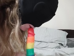 Gagging on toy