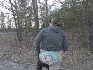 DiaperSlaveA - Надевание подгузника после смены подгузника в парке