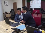 Preview 1 of PETERFEVER Asian Bottom Barebacked By Colleagues In Office