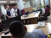 Preview 3 of PETERFEVER Asian Bottom Barebacked By Colleagues In Office