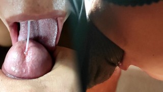 She Asked Me To Cum Right In Her Throat - She Swallow Every Drop Of Cum!