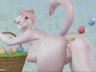 🥚🌸yiff getting her Ass Stretched with Easter Beads🌸🥚
