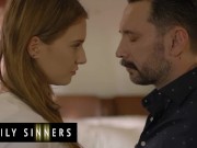 Preview 3 of Family Sinners - Ashley Lane Gets Caught Masturbating By Tommy Pistol & Soon They End Up Fucking