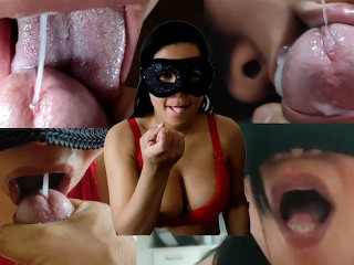 Cumshot Compilation 01# taking Cum in Mouth, Throat and Swallow!