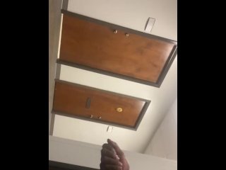 vertical video, fetish, ebony public, solo male