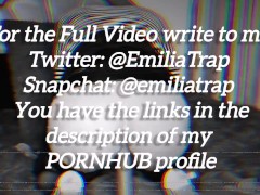 Trap with huge dildo in the ass