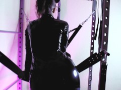 Femdom Dominatrix Eva Latex Glasses Milf Fetish BDSM Solo Kink Goddess Heels Toys Pvc Vinyl