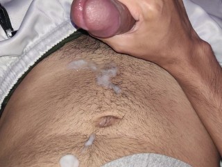 Cumshot on myself