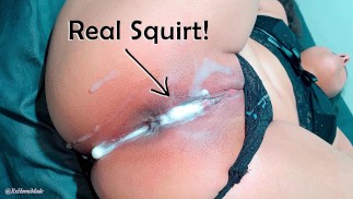 What is coming out of her pussy?