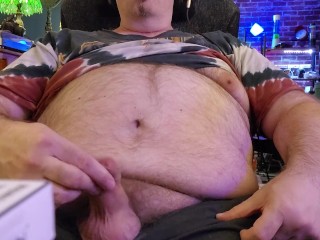 Bear Edges and Cums on Furry Belly
