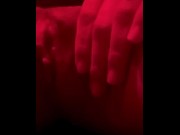 Preview 3 of Fingering myself and sucking his cock in nightclub bathroom