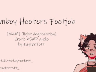 Femboy Hooters Footjob || [yaoi Asmr] [m4m] Erotic ASMR Audio