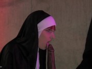 Preview 1 of Illicit Lust For Naughty Nun And Horny Priest Leads To Wild Orgasmic Release In Candlelight