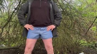 Pissing myself outdoors in public