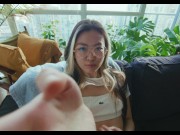 Preview 1 of Asian teen loves sucking cock on her day off - themindoftommy
