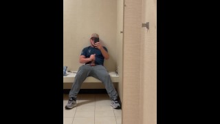 Large Man Unloads In The Changing Area