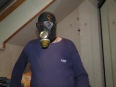 3 Lagen Latex mit Gasmaske