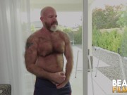 Preview 1 of BEARFILMS Bear Mack Austin Dominates And Breeds Pierced Bear