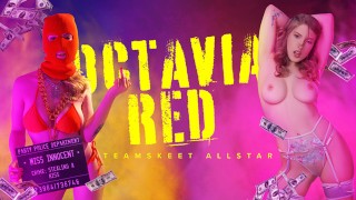Dulce hottie con grandes tetas regordetes Octavia Red se vuelve salvaje después de una entrevista sucia - TeamSkeet AllStars