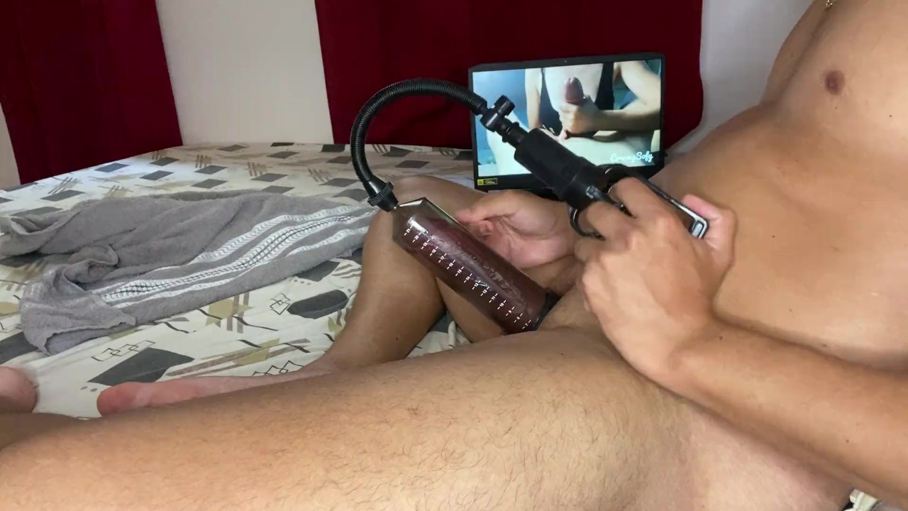 22 Inch Cock Sex - My Dick with 22 Cm very Hard inside the Penis Pump Watching a Hot Naughty  doing Spanish - Pornhub.com