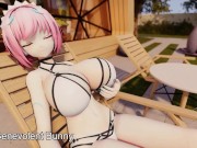 Preview 4 of Poolside Breast Expansion (Breast expansion growth animation)