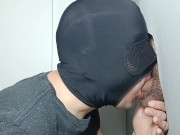 Preview 2 of 18 year old twink with a cut cock, he comes to the gloryhole for the first time to get the milk out