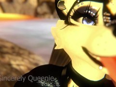 Lewd Beach Date with A Wolfgirl Furry ASMR Roleplay VRChat Ear kisses Fingertapping - Ear Licks