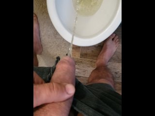 fetish, pissing, big dick, vertical video