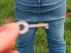 Handcuffed Public Buttcrack