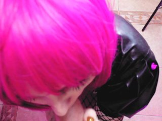 Pink Hair Milf Mistress Eva Latex_Suck Big Dick Fetish Mom High Heels Fuck Pussy Cum SpermPOV