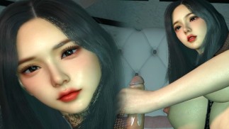 💋Handjob done by a Fucking pretty K-pop girl(Big tits teen girl)(Korean,Japanese)(手コキK-POPガール)