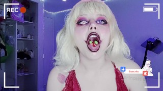 ⭐ 🍑🎀 a psycho clown ⭐ eating skittles 👙🍬