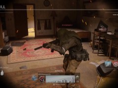 Two grown men trash talk slient camper.
