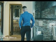 Preview 3 of Real Estate Agent Fucks Hunky House Buyer With Wife in Other Room - DisruptiveFilms