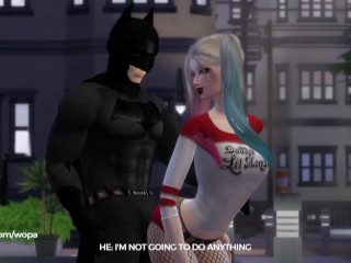 Harley Quinn Provocando o Batman Até Ela Pegar o Pau Grande do Morcego
