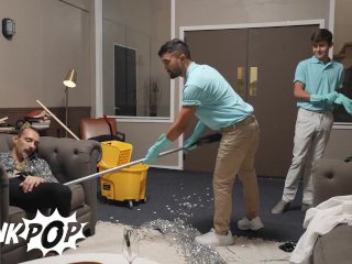Twink Pop - Pax Perry Watches Joey Mills Riding His Sex Machine After Cleaning The Mess In His House screenshot number 0