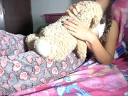 Preview 1 of STEPBROTHER catches me masturbating with the stuffed animal