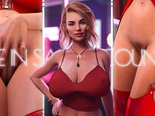 adult visual novel, blonde, 60fps, cumshot