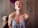 Orgasm Face: 4 Bright Orgasms In The Kitchen