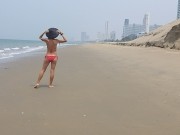 Preview 2 of Public PISS on Public Beach