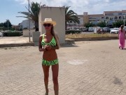 Preview 4 of Naked Monika Fox Walks Along The Pier Among The Yachts In One Hat And Shines With Big Boobs