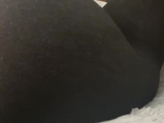 Quick fart in sweatpants