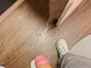 Blowjob, deepthroat and Handjob in a furniture store :P risky in public