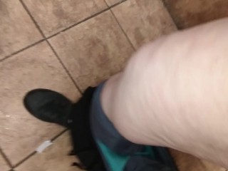 Per Fan Request: Piss on the Toilet Seat... and my Leg Haha