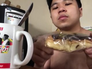 EATING MILK IN THE MORNING