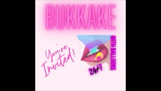 Bukkake con globos un placer delicioso