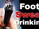 Femdom Latex Foot Sweat Drinking Licking Slave FLR Sexy Feet Sweaty Workout BDSM Milf Stepmom