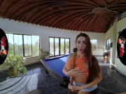 Preview 3 of VRLatina - Big Breast Latina Fucks You After Playing Pool