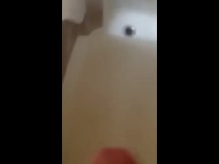 Me cumming in the shower