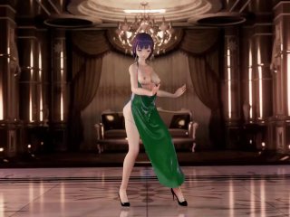 Honkai Impact Mei Raiden Sex and Dance Dark Green Apron Color Edit Smixix